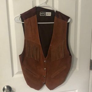 Fringe Leather Vest